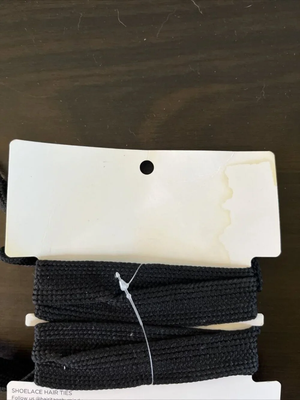 10 For $5 NWT Hairitage 2 Shoestring Hair Ties Mindy McKnight Black Bows Hair